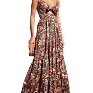 A.L.C. Vibrant Multicolor Floral Maxi Dress